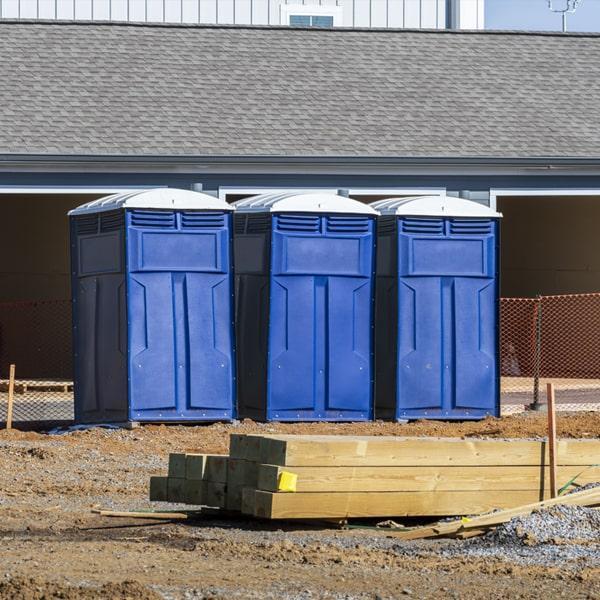 Heavy-duty construction site porta potty in Marietta, Georgia