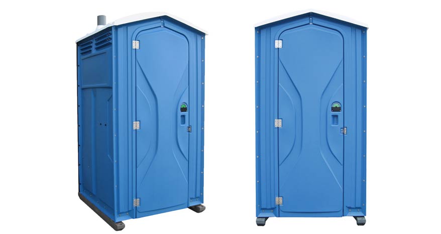 Long-term porta potty units on site in Marietta, Georgia